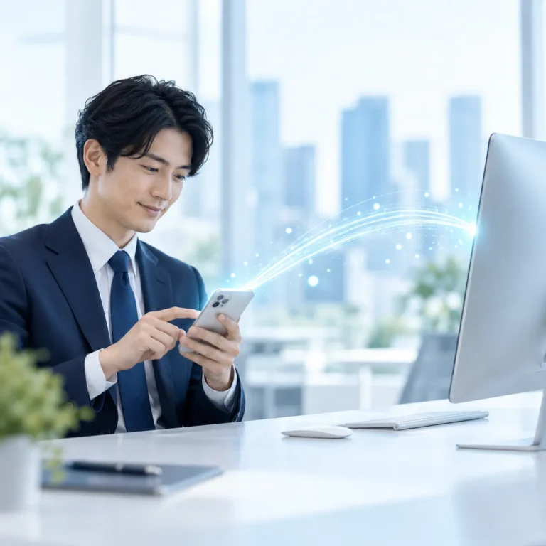 スマホと管理システムをつなぎ、データを活用。